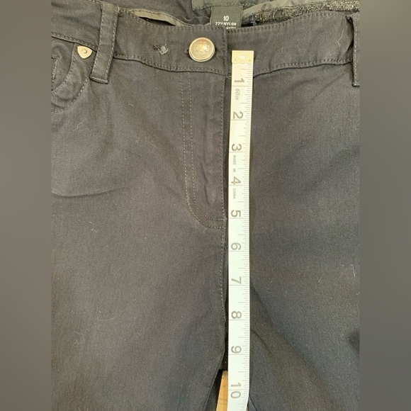 Women’s Larry Levine Black Ankle Pants Size 10 - Picture 3 of 7